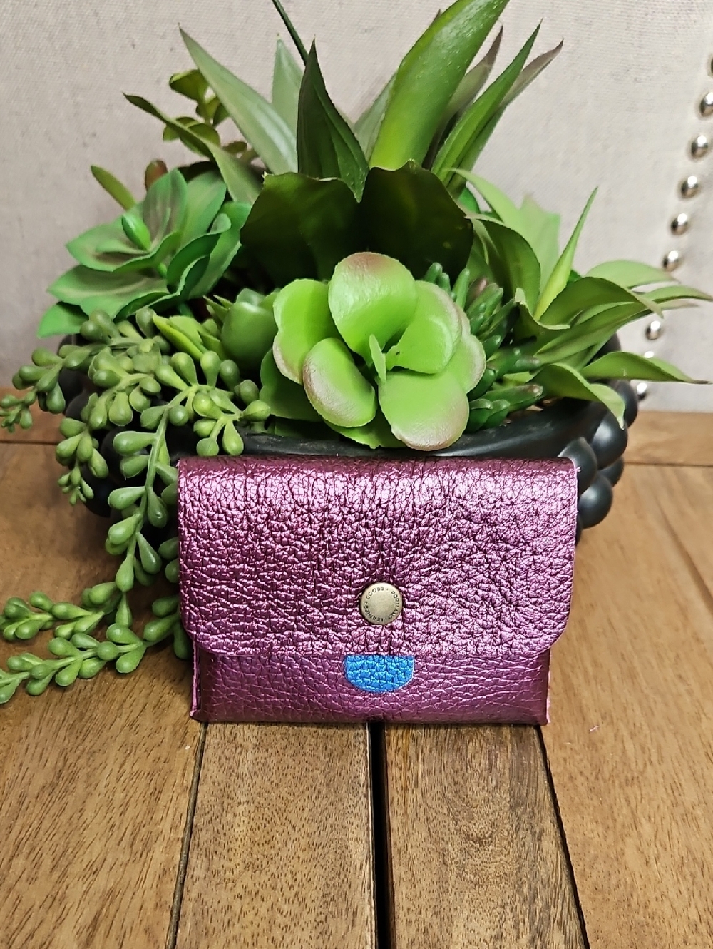 Portland Leather Goods Euro Wallet Ultra Violet